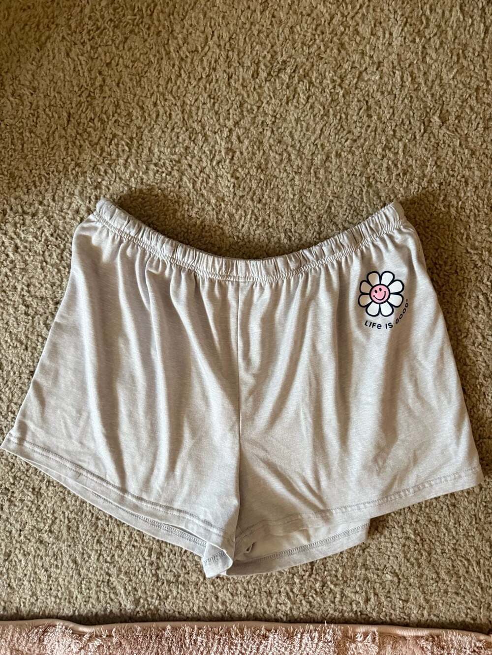 Life is Good Sleep Lounge Shorts Size L Set of 2 - Picture 2 of 13